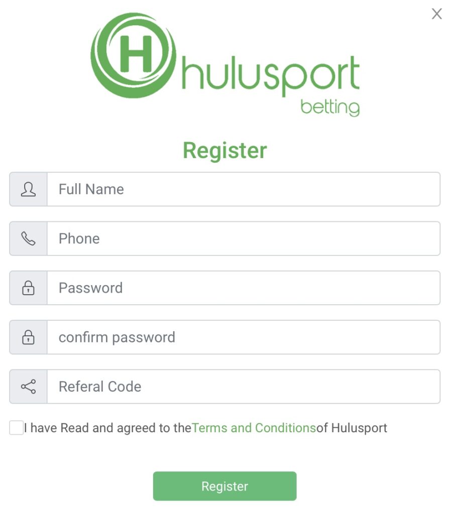 Register with Hulusport Ethiopia